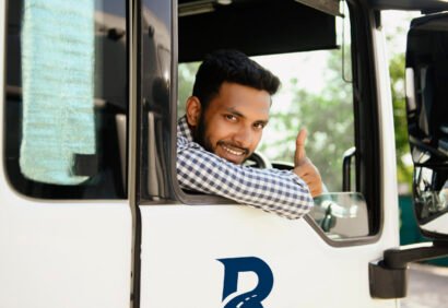 Portrait of a indian truck driver